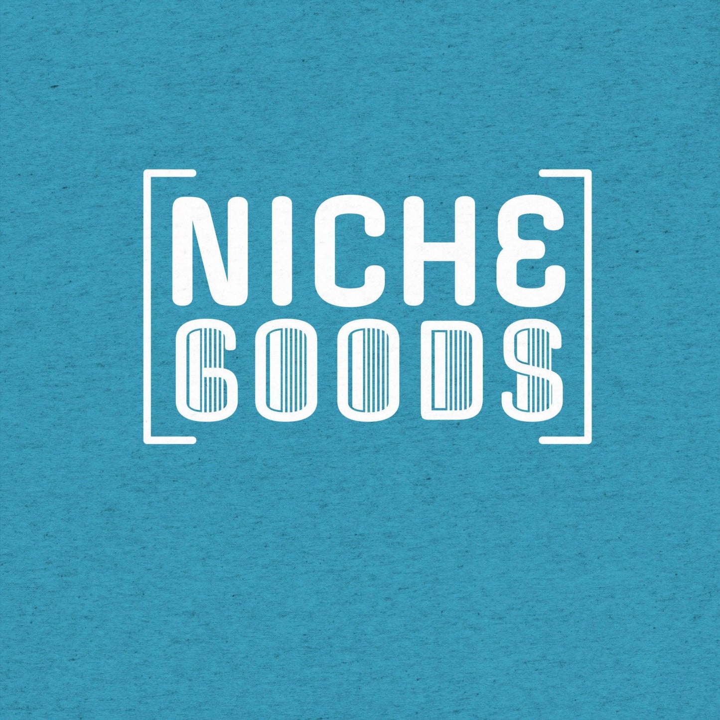 NICHE GOODS White Barcode Logo Shirt- funny tshirt by Niche Goods