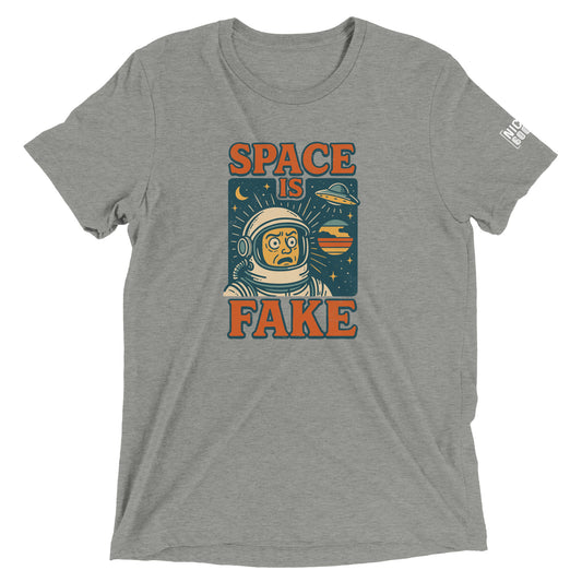 Space is Fake T-Shirt- funny tshirt by Niche Goods