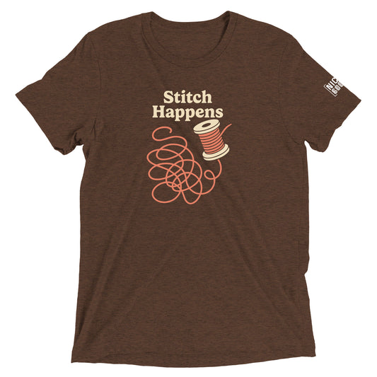 Stitch Happens T-Shirt- funny tshirt by Niche Goods