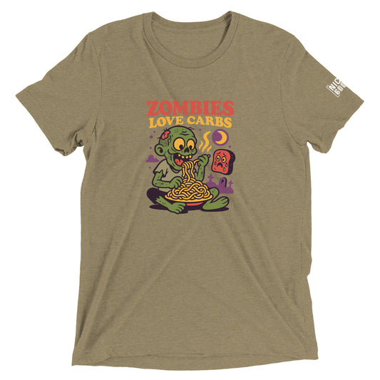 Zombies Love Carbs T-Shirt- funny tshirt by Niche Goods