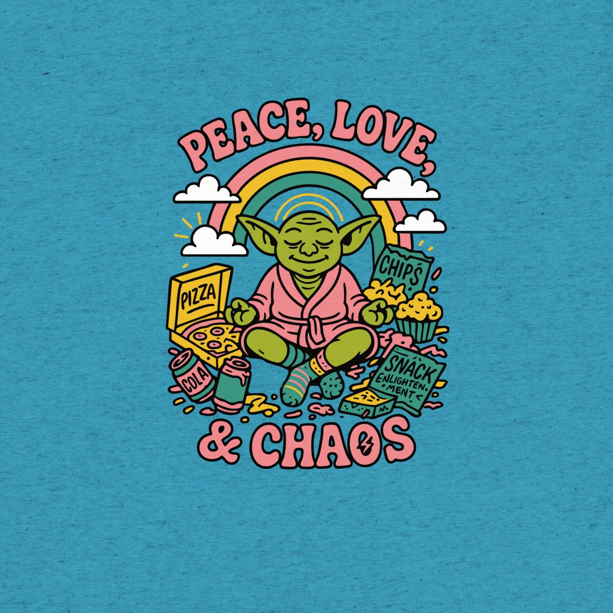 Peace, Love & Chaos Goblin T-Shirt- funny tshirt by Niche Goods