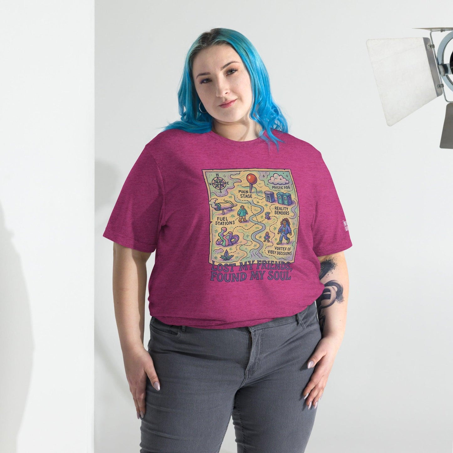 Lost My Friends, Found My Soul- funny tshirt by Niche Goods