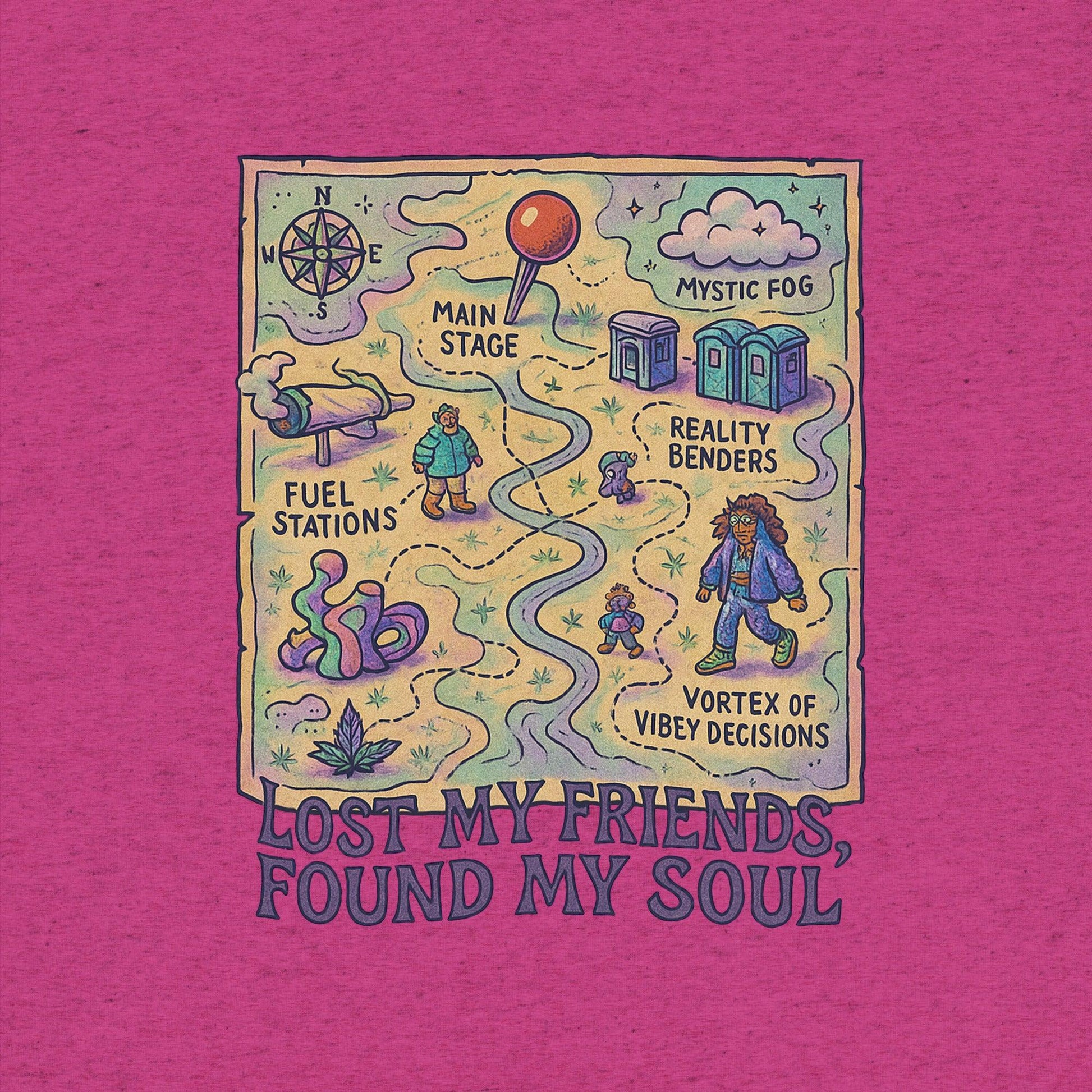 Lost My Friends, Found My Soul- funny tshirt by Niche Goods