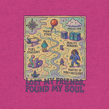 Lost My Friends, Found My Soul- funny tshirt by Niche Goods
