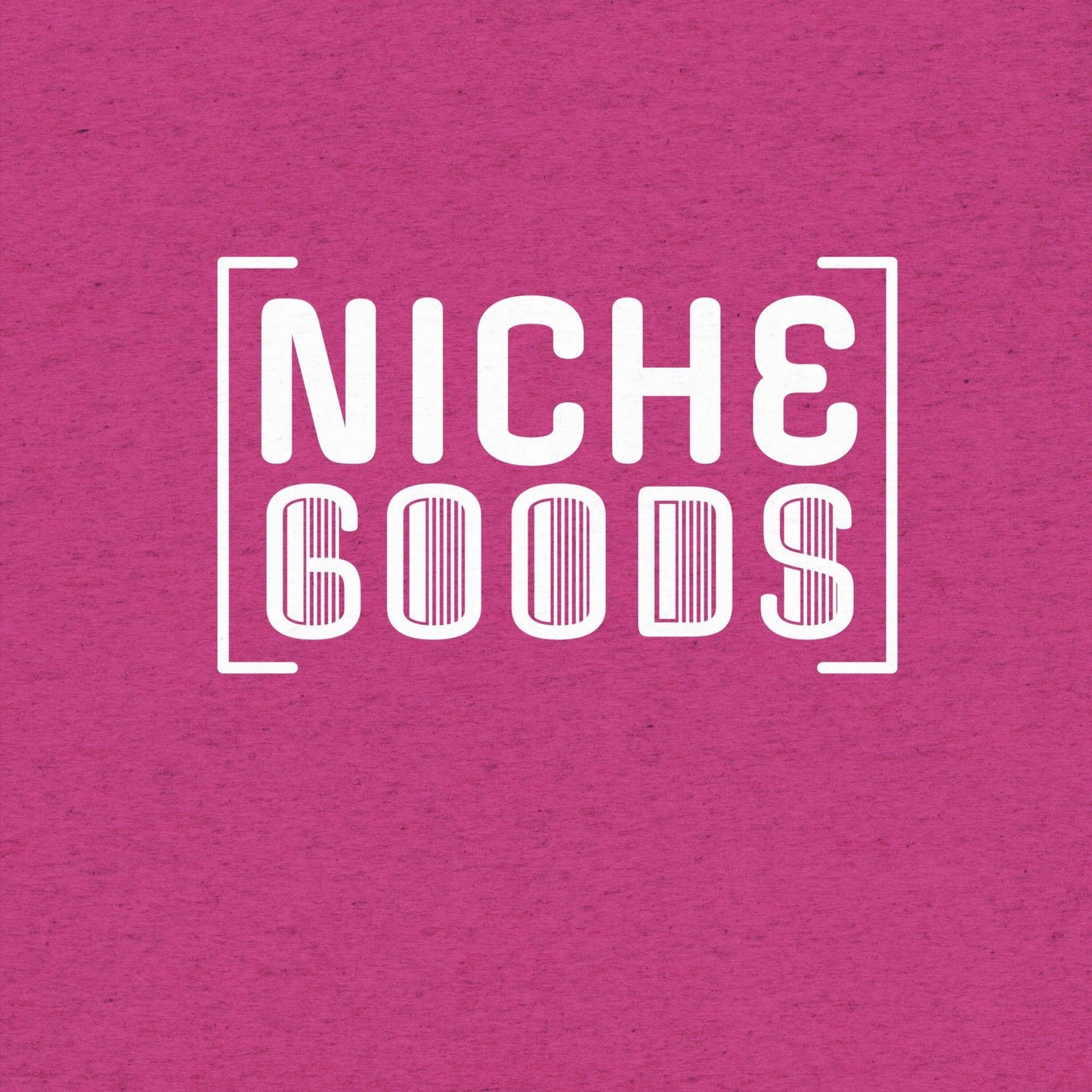 NICHE GOODS White Barcode Logo Shirt- funny tshirt by Niche Goods
