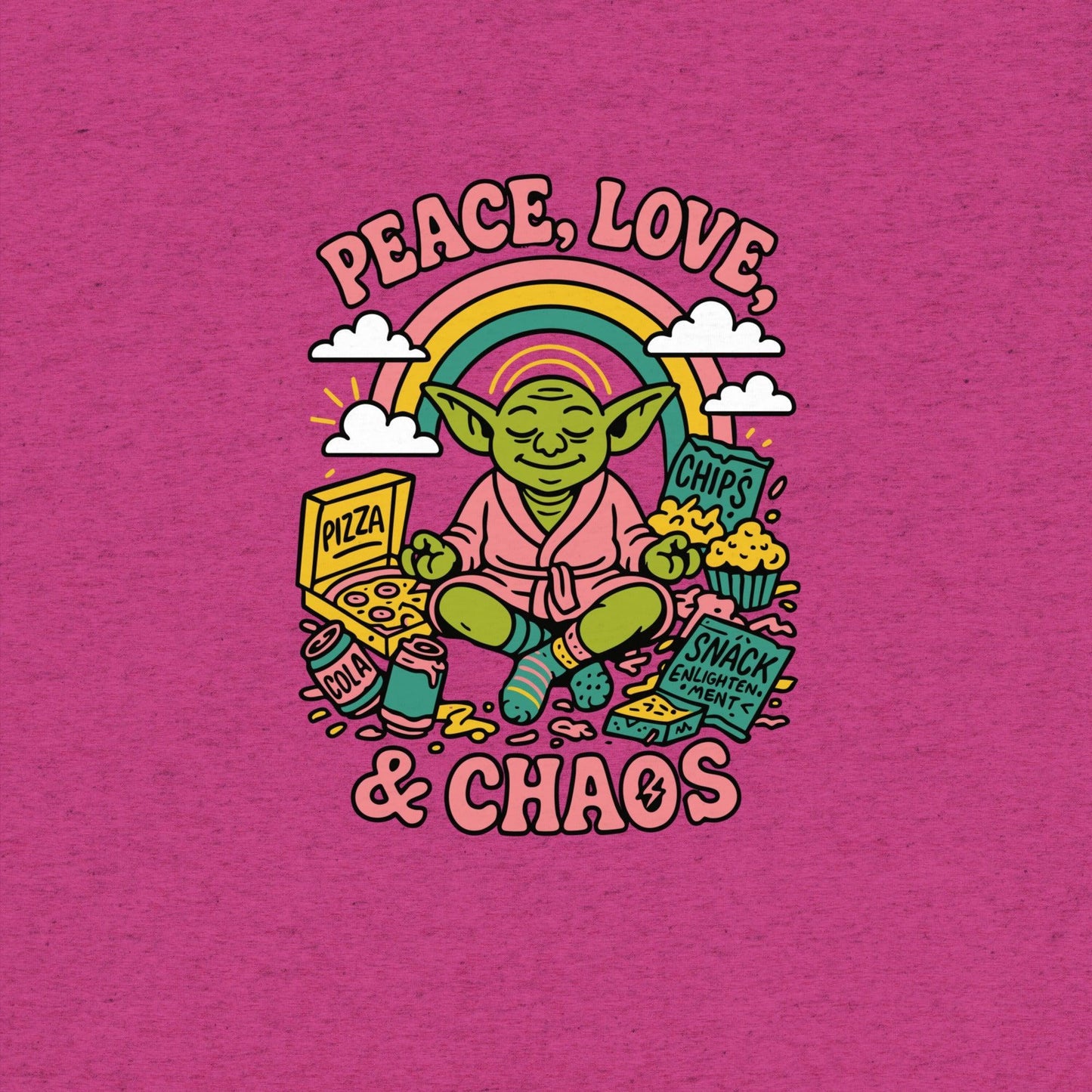 Peace, Love & Chaos Goblin T-Shirt- funny tshirt by Niche Goods