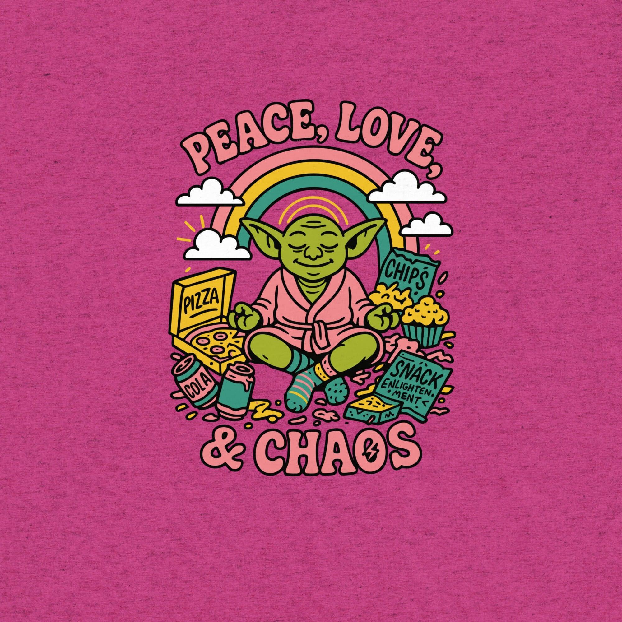 Peace, Love & Chaos Goblin T-Shirt- funny tshirt by Niche Goods