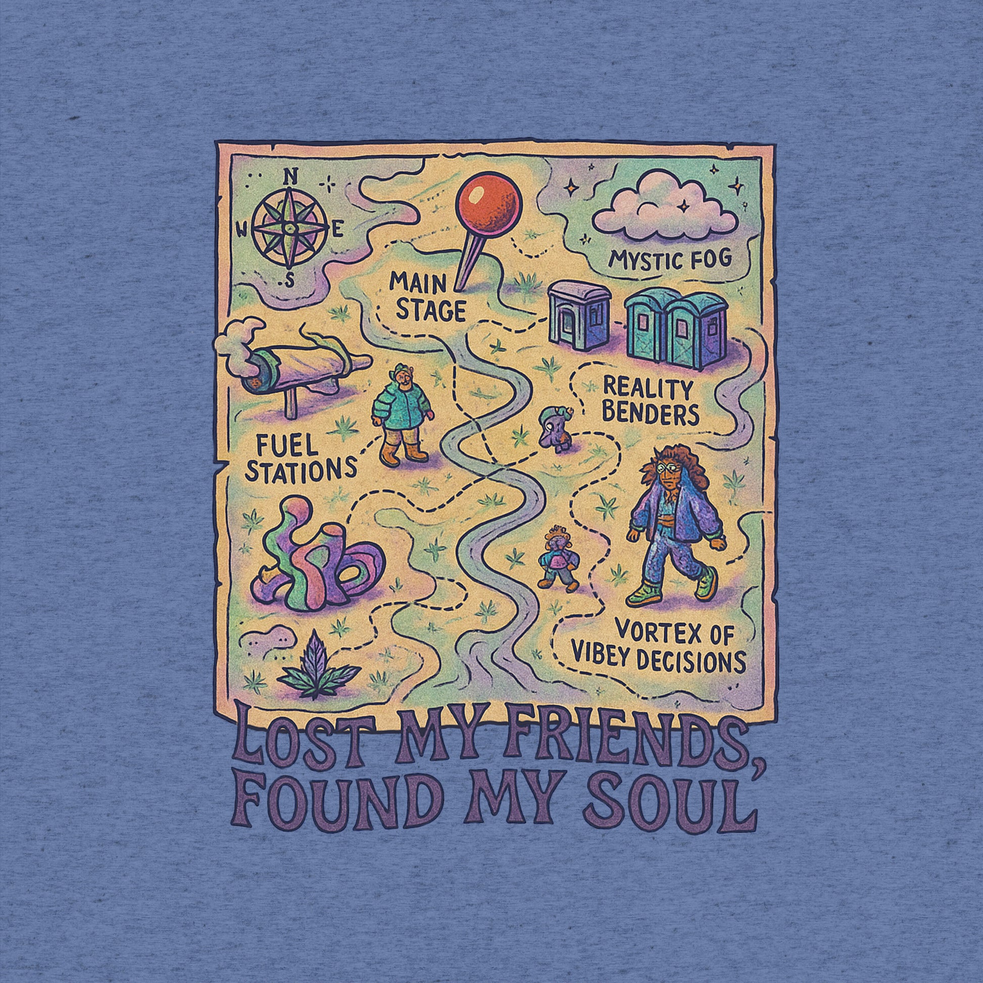 Lost My Friends, Found My Soul- funny tshirt by Niche Goods