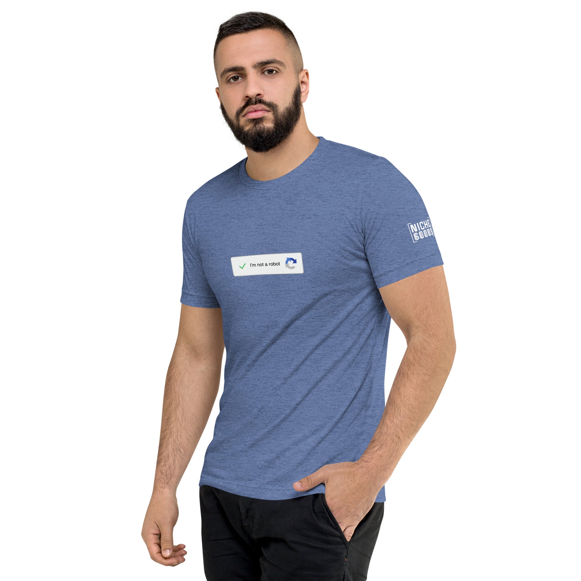 I'm not a robot CAPTCHA T-Shirt- funny tshirt by Niche Goods
