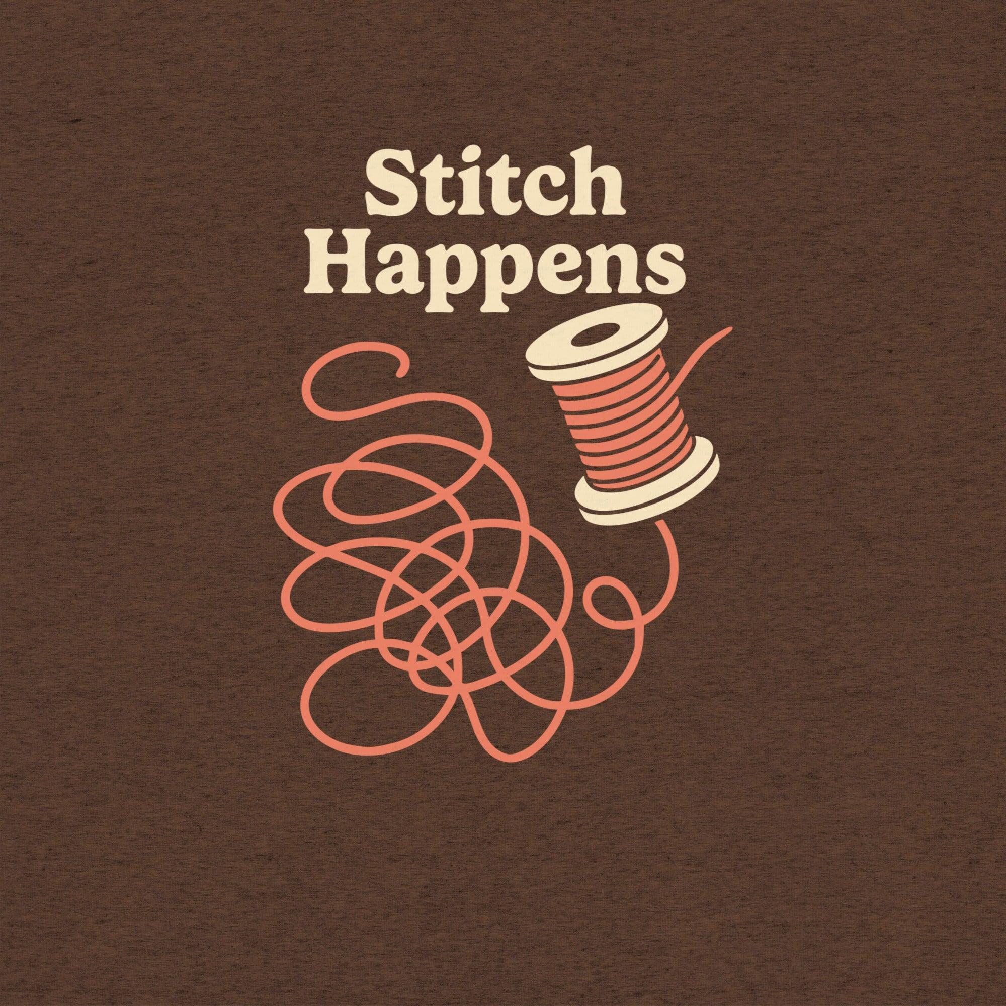 Stitch Happens T-Shirt- funny tshirt by Niche Goods