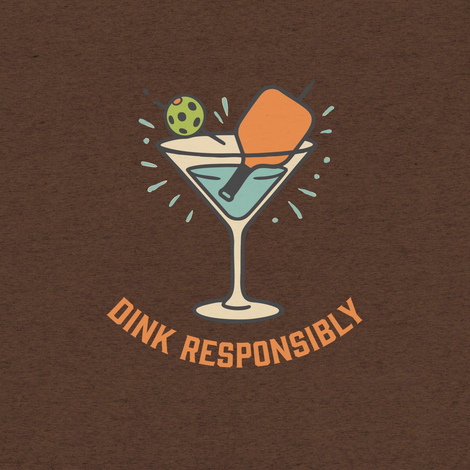 Dink Responsibly T-Shirt- funny tshirt by Niche Goods