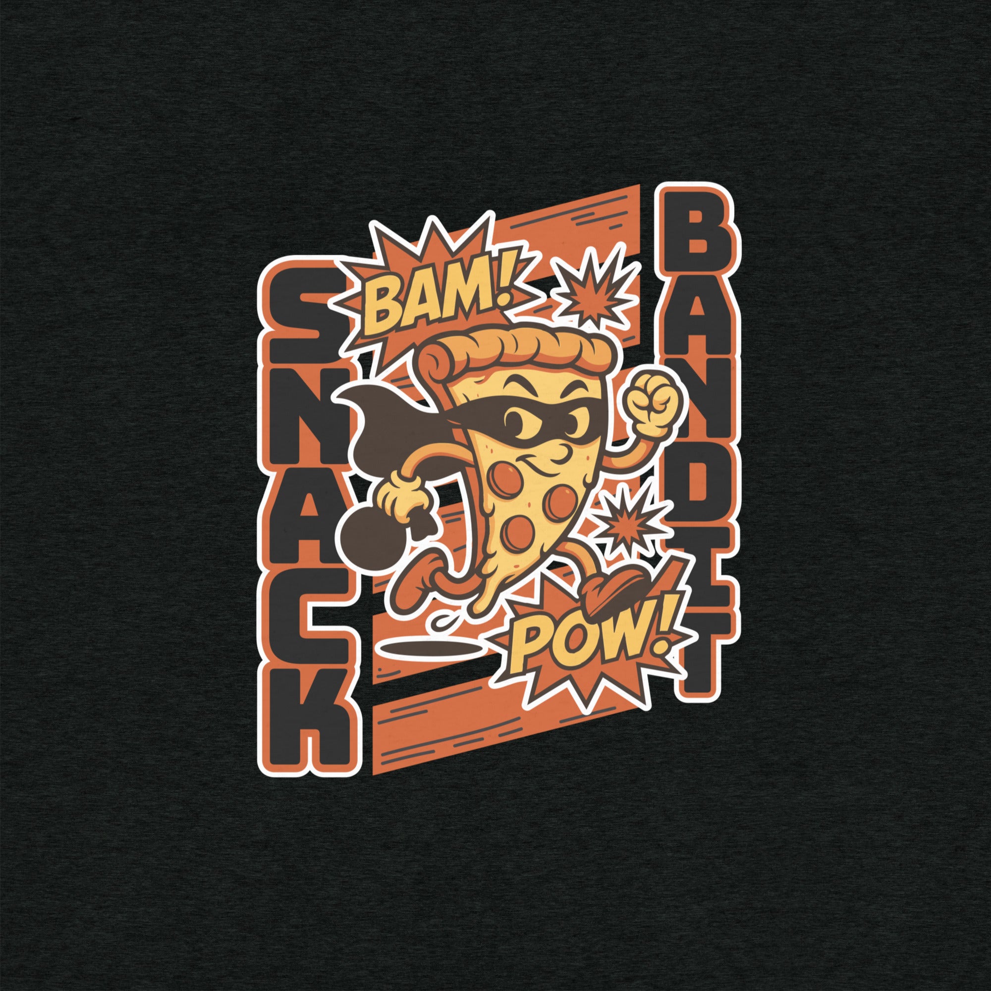 Snack Bandit Pizza T-Shirt- funny tshirt by Niche Goods