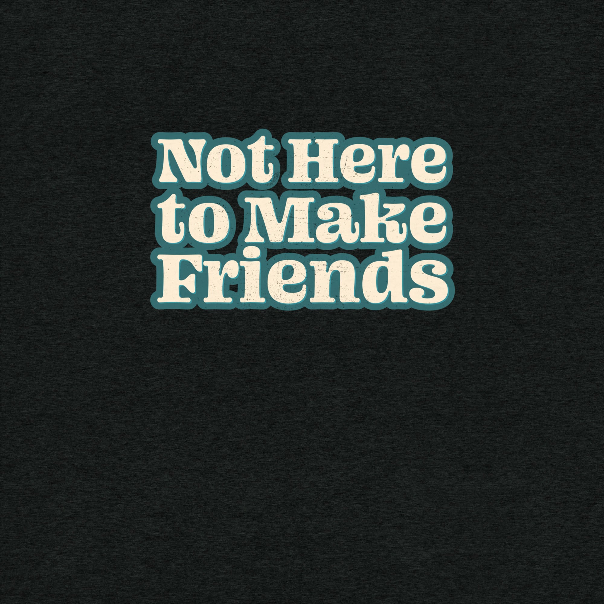 Not Here To Make Friends T-Shirt- funny tshirt by Niche Goods