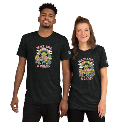 Peace, Love & Chaos Goblin T-Shirt- funny tshirt by Niche Goods