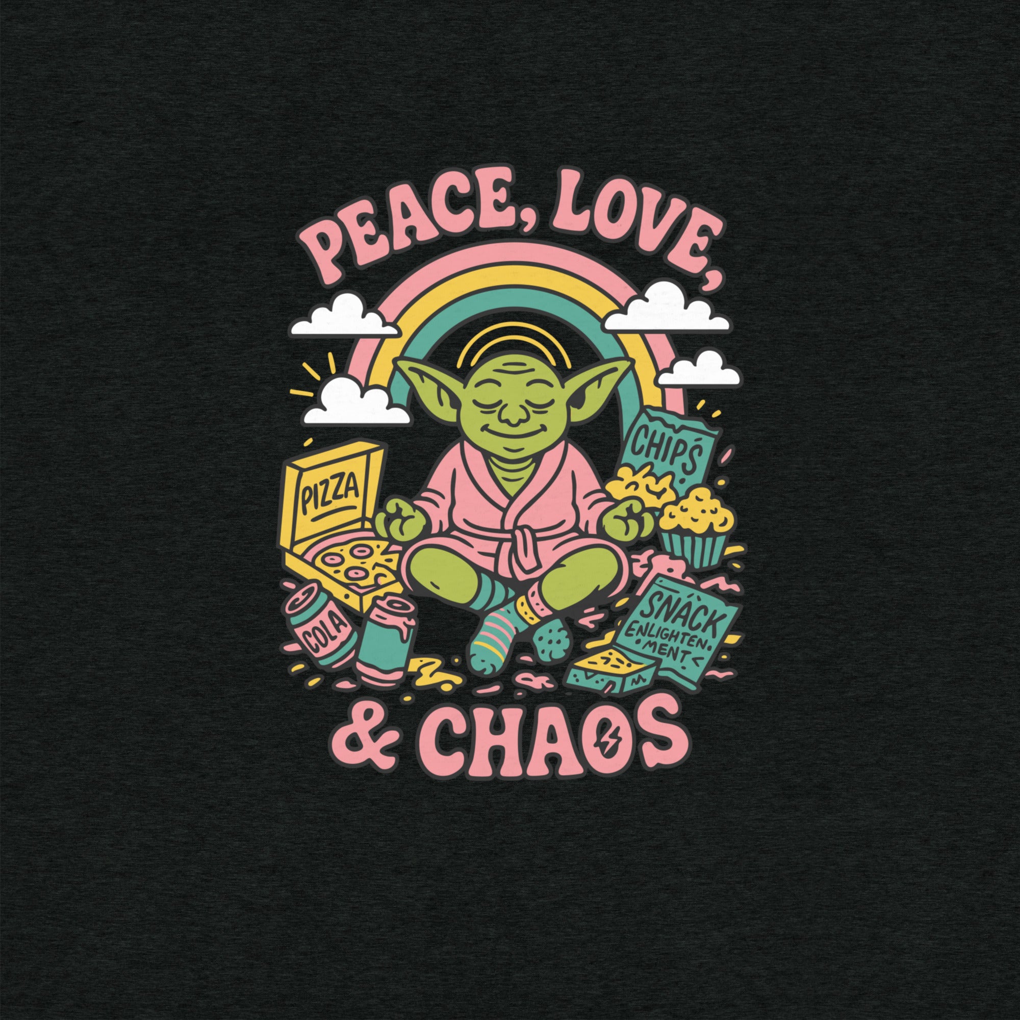Peace, Love & Chaos Goblin T-Shirt- funny tshirt by Niche Goods