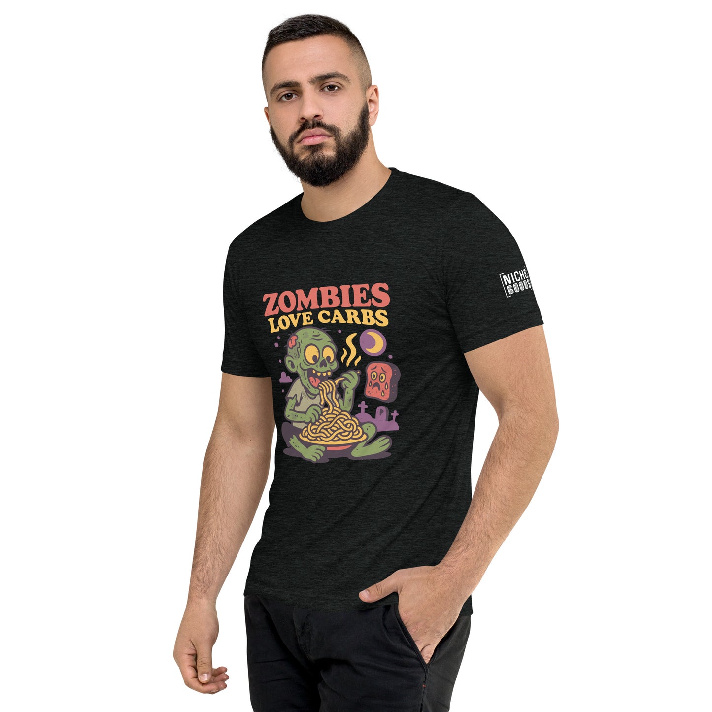 Zombies Love Carbs T-Shirt- funny tshirt by Niche Goods