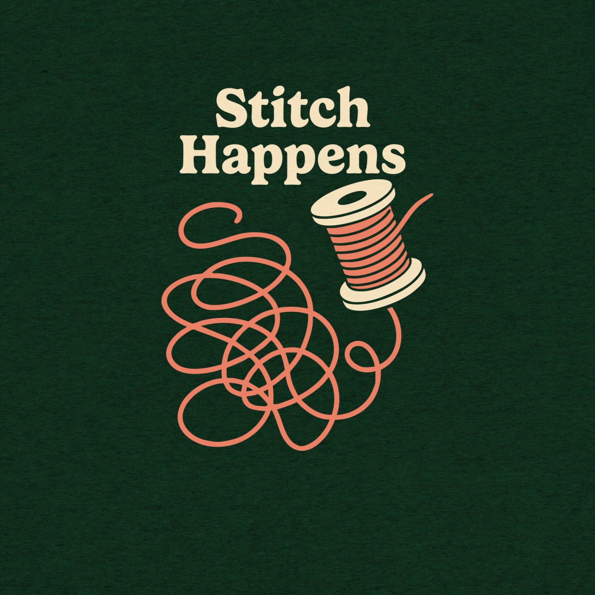 Stitch Happens T-Shirt- funny tshirt by Niche Goods
