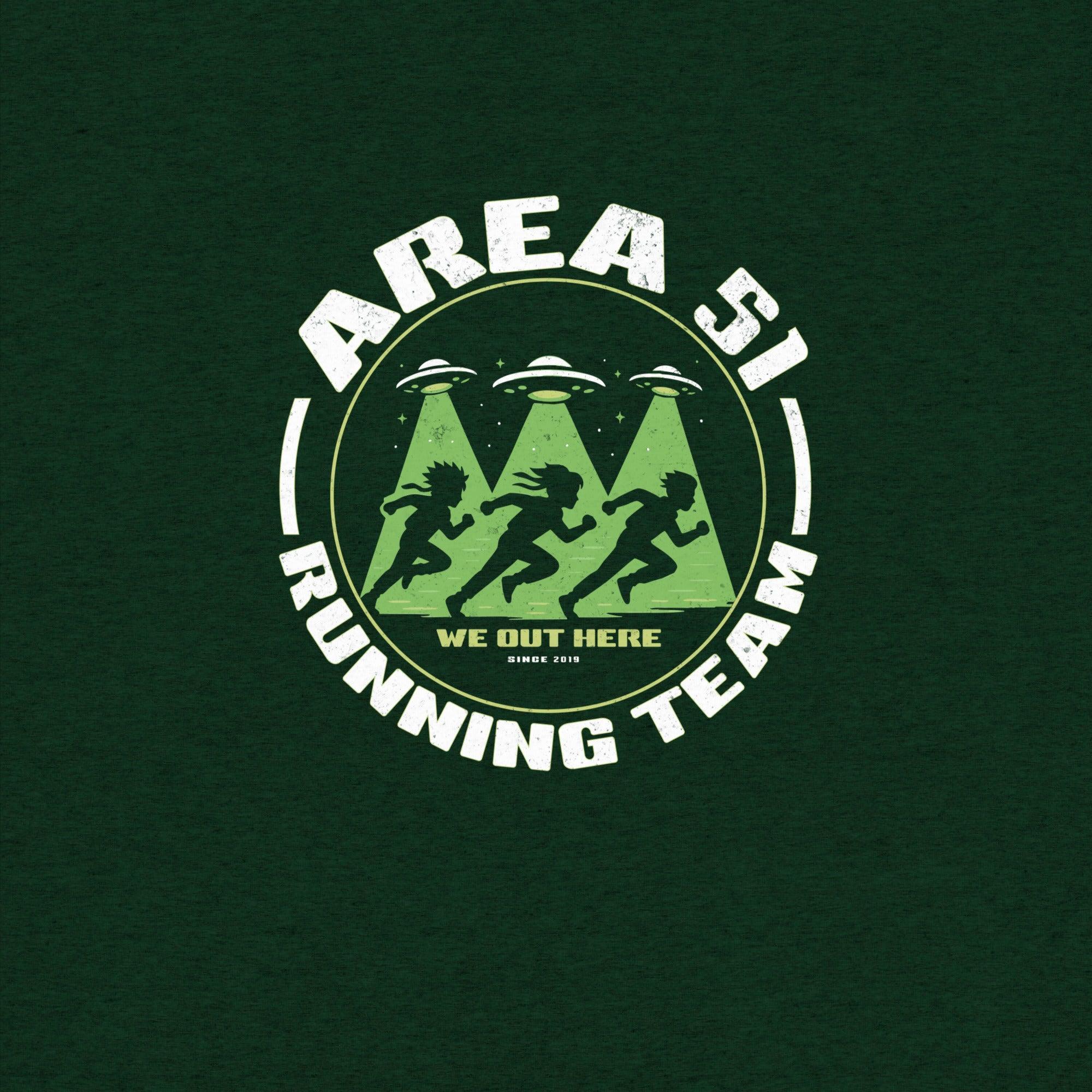 Area 51 Running Team T-Shirt- funny tshirt by Niche Goods