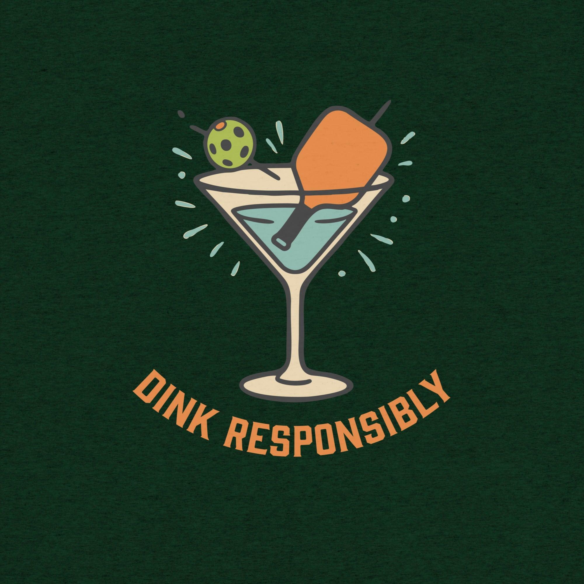 Dink Responsibly T-Shirt- funny tshirt by Niche Goods