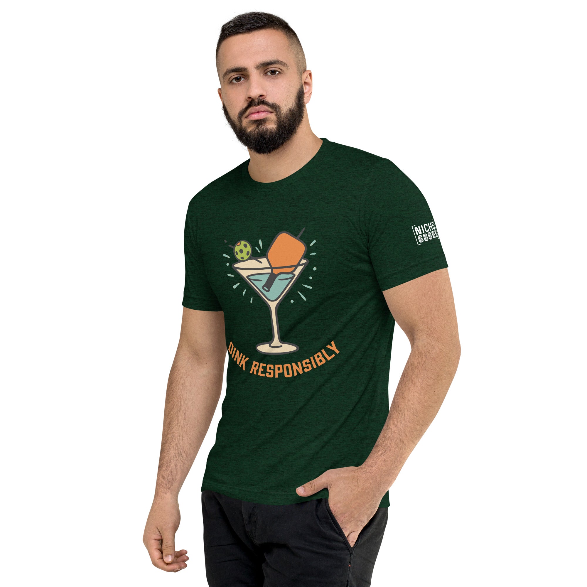 Dink Responsibly T-Shirt- funny tshirt by Niche Goods