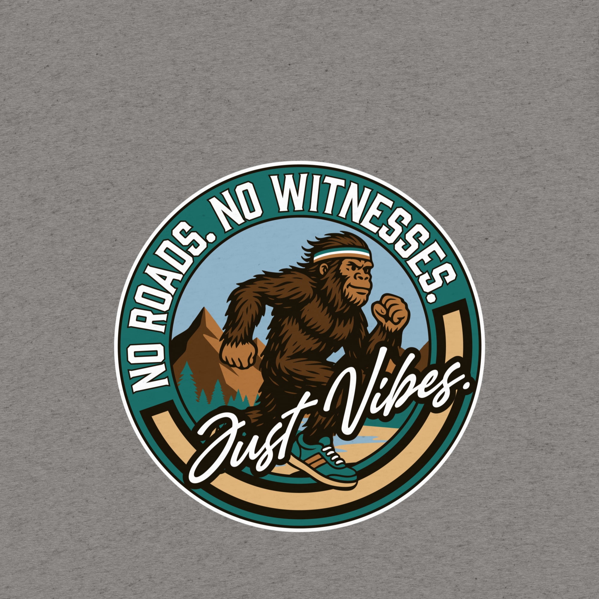 Bigfoot Running Club T-Shirt- funny tshirt by Niche Goods