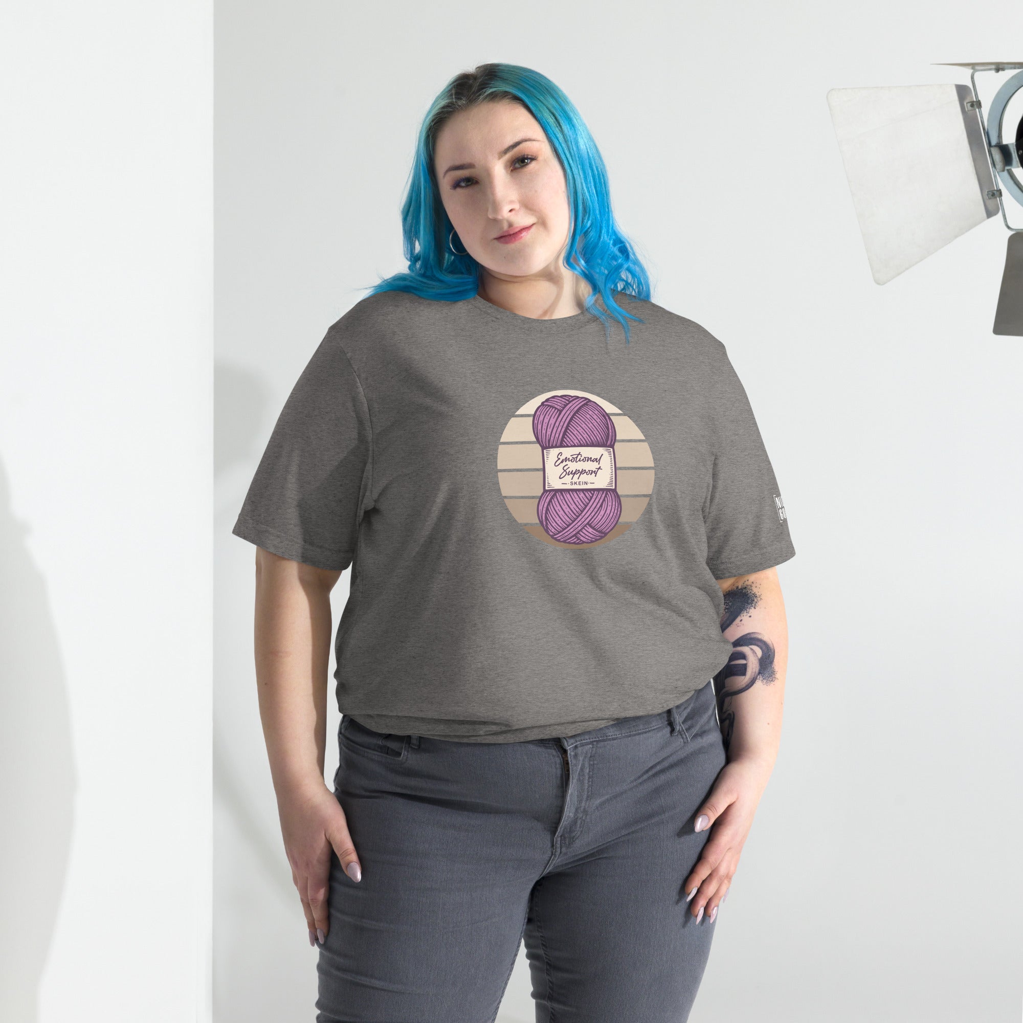 Emotional Support Skein T-Shirt- funny tshirt by Niche Goods