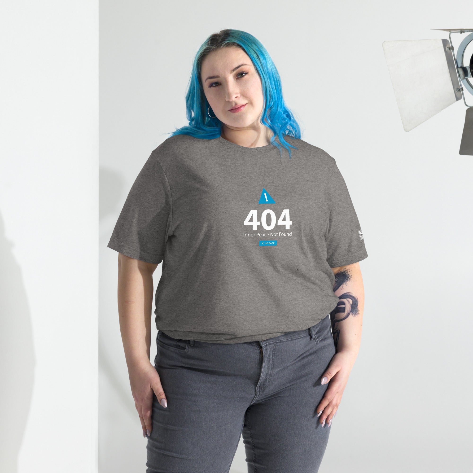 404 Inner Peace Not Found T-Shirt- funny tshirt by Niche Goods