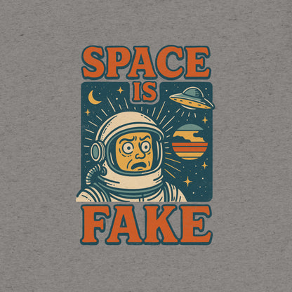 Space is Fake T-Shirt- funny tshirt by Niche Goods