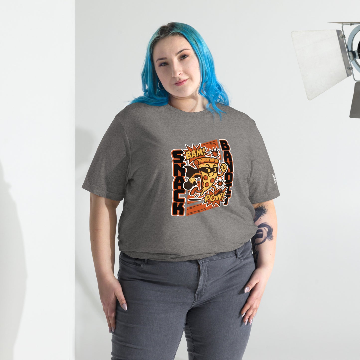 Snack Bandit Pizza T-Shirt- funny tshirt by Niche Goods