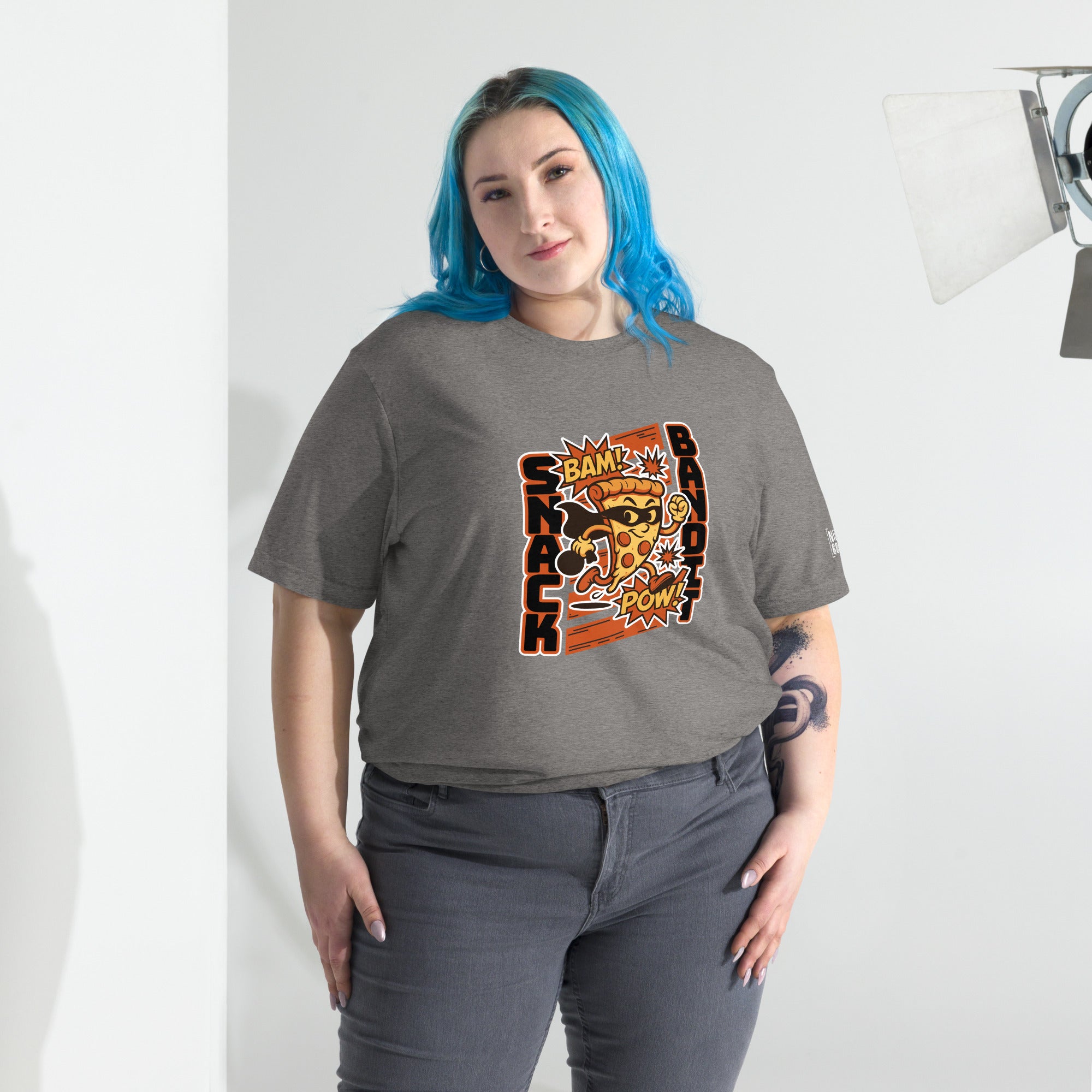 Snack Bandit Pizza T-Shirt- funny tshirt by Niche Goods