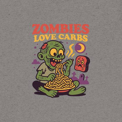 Zombies Love Carbs T-Shirt- funny tshirt by Niche Goods