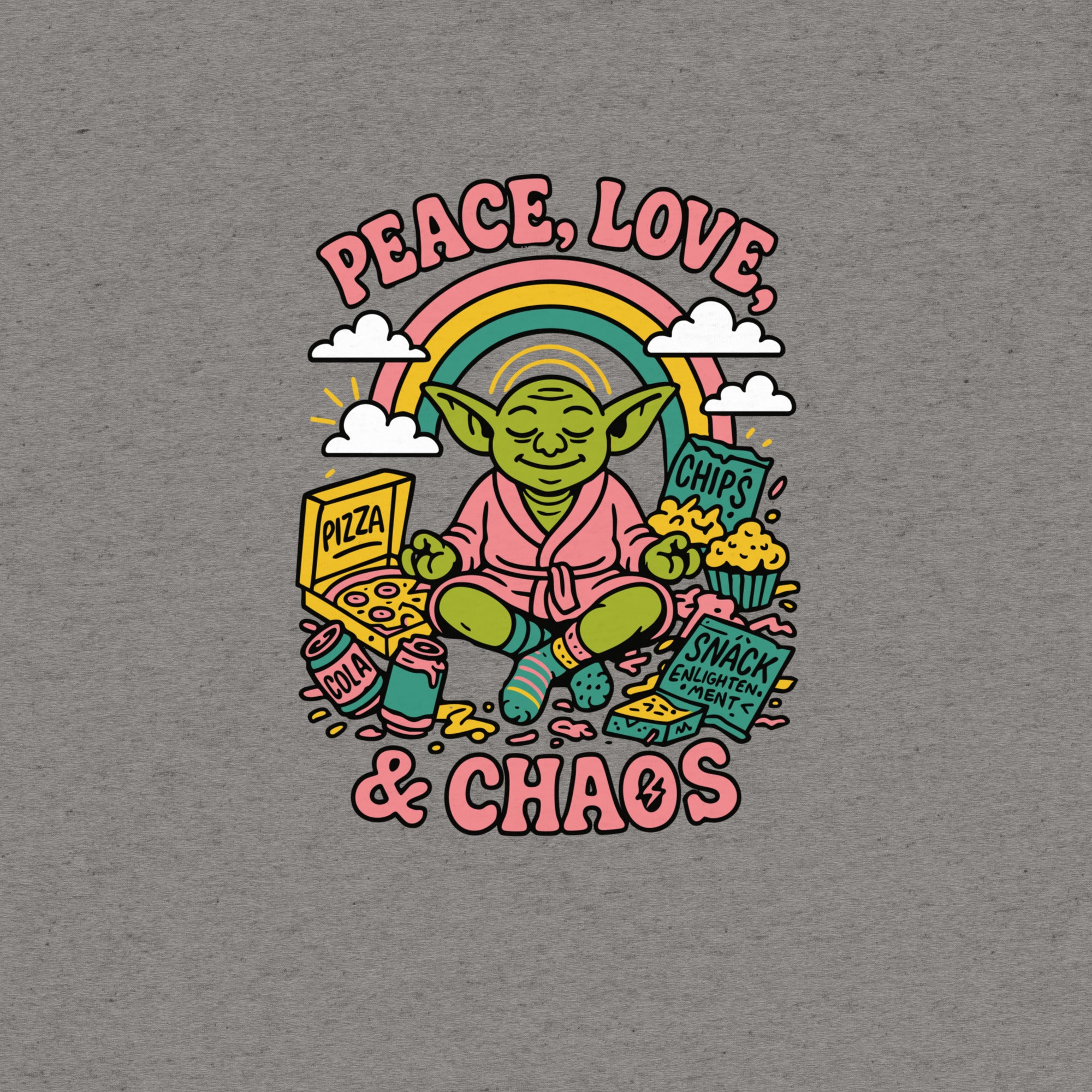 Peace, Love & Chaos Goblin T-Shirt- funny tshirt by Niche Goods