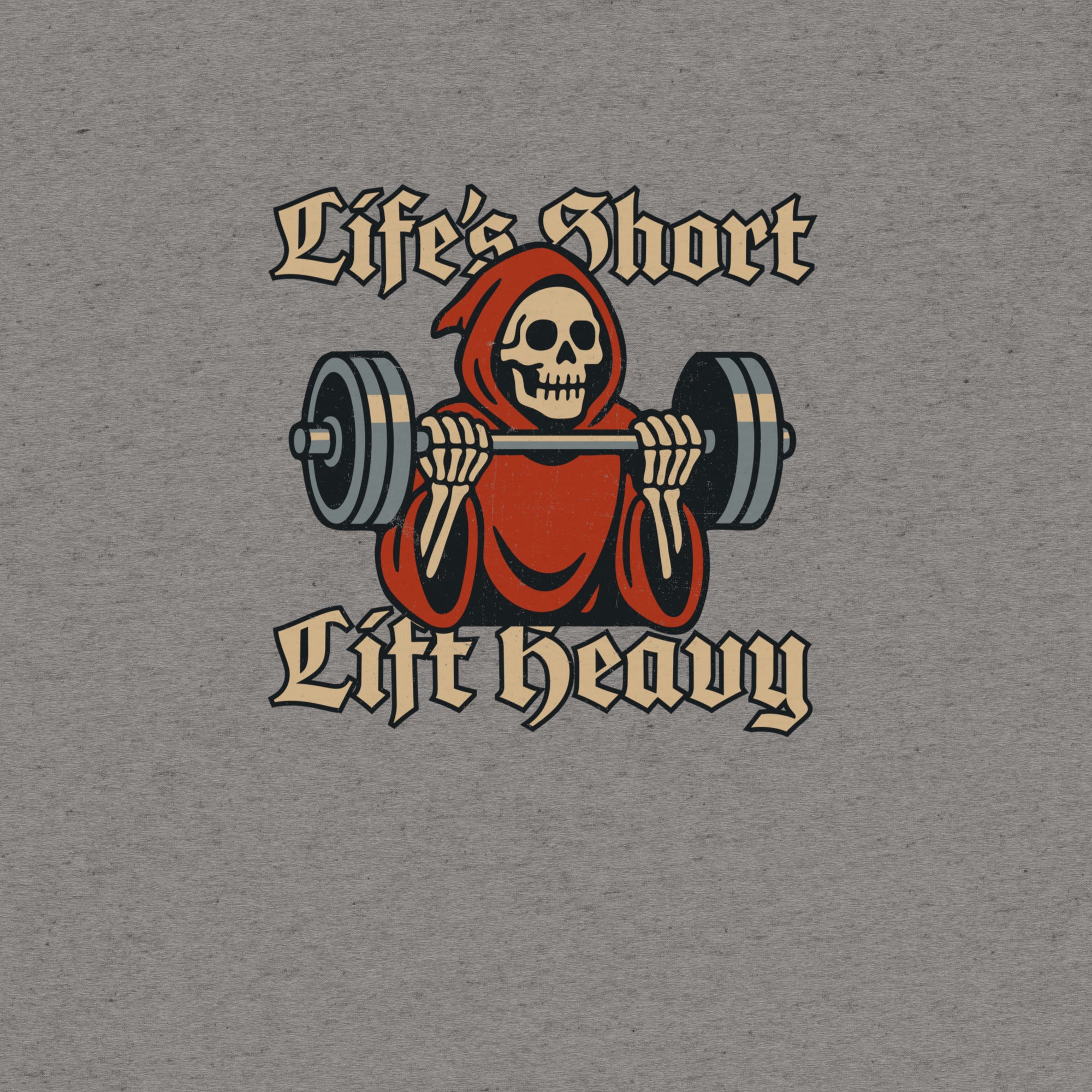 Life's Short Lift Heavy T-Shirt- funny tshirt by Niche Goods