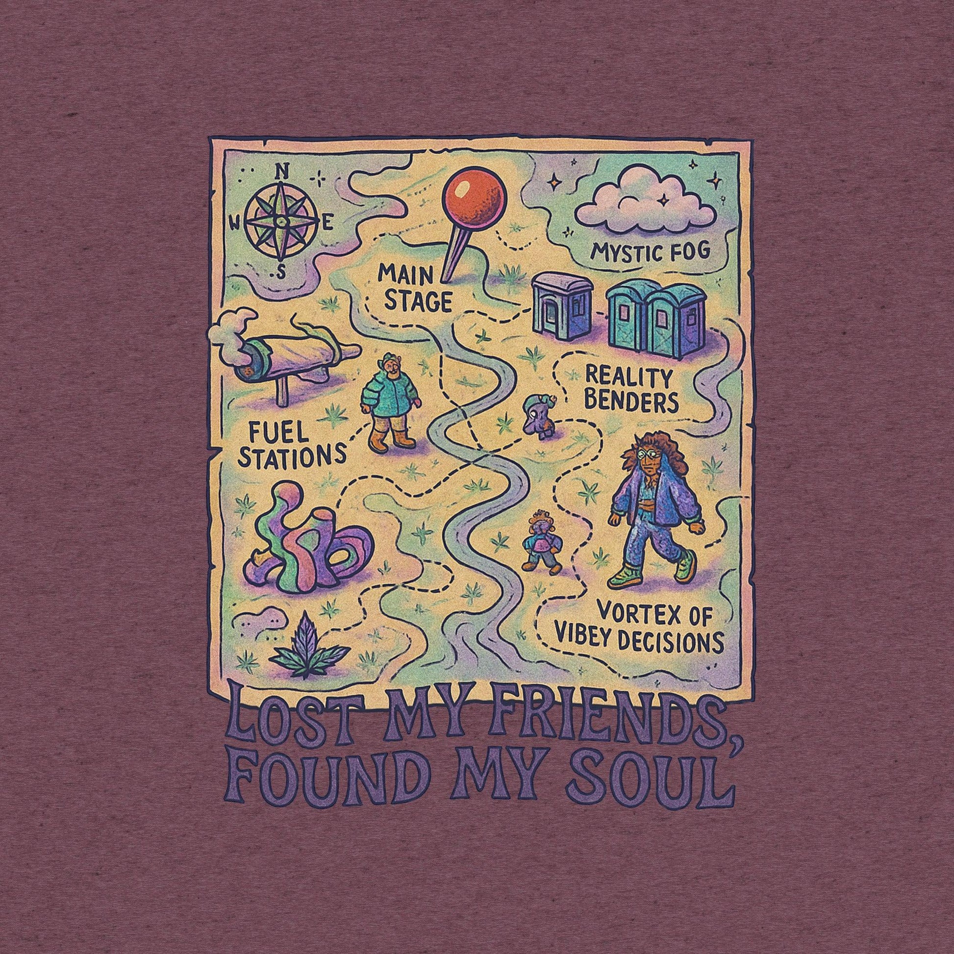 Lost My Friends, Found My Soul- funny tshirt by Niche Goods