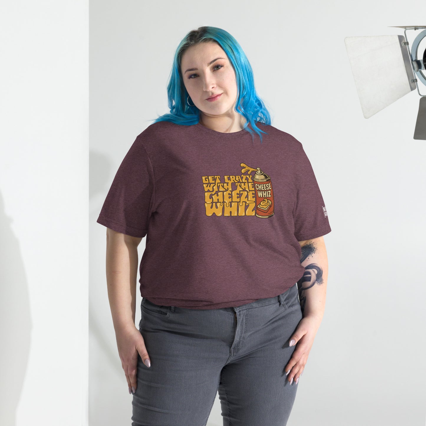 Get Crazy With The Cheese Whiz T-shirt- funny tshirt by Niche Goods
