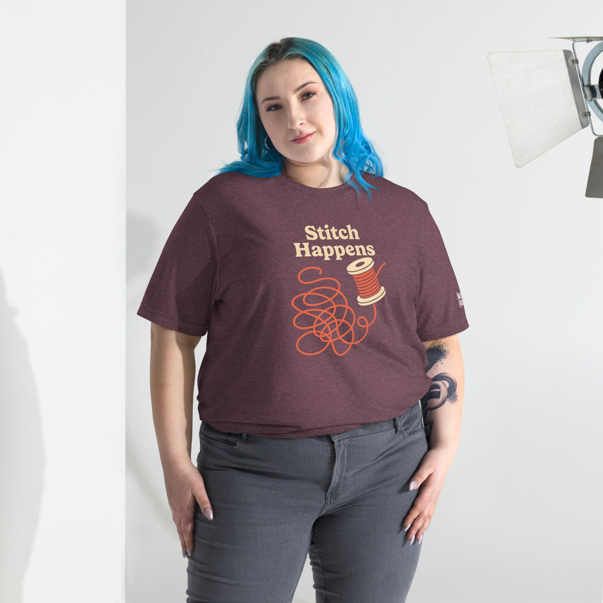 Stitch Happens T-Shirt- funny tshirt by Niche Goods