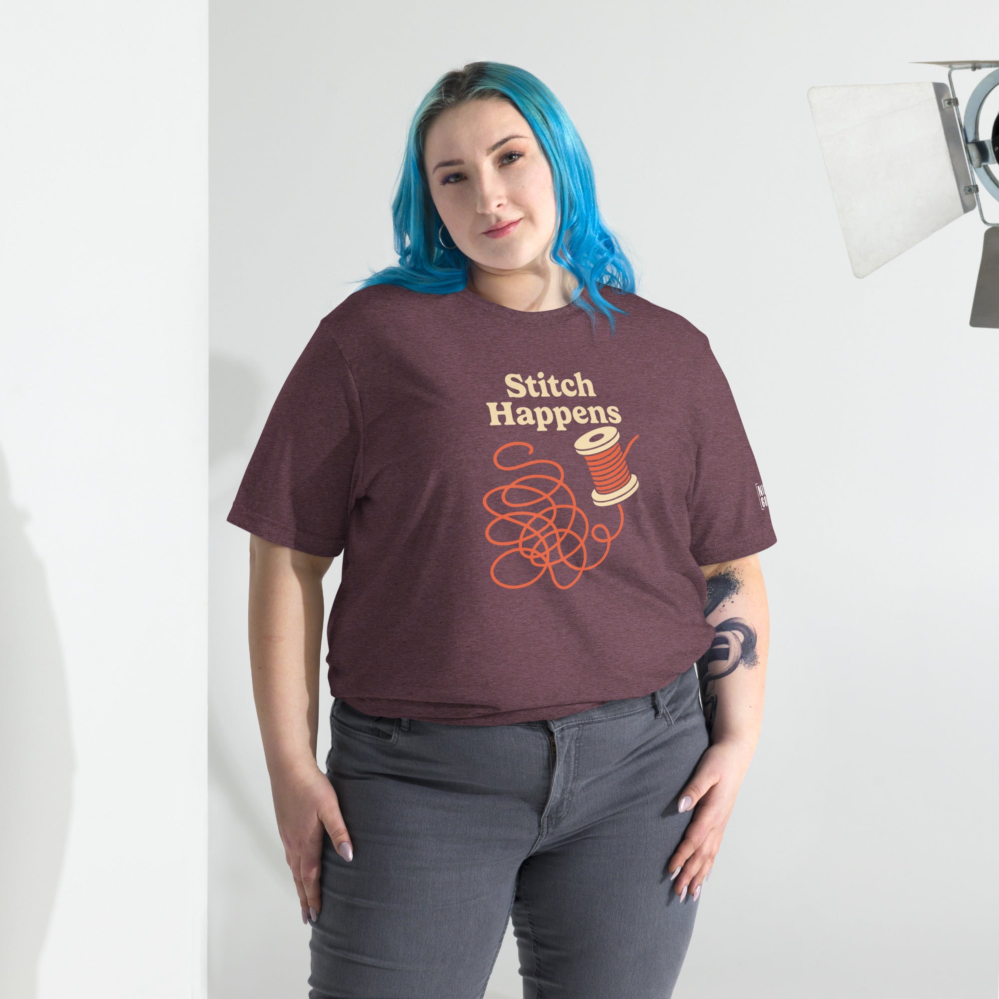 Stitch Happens T-Shirt- funny tshirt by Niche Goods