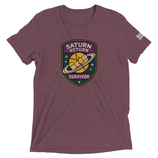 Saturn Return Survivor T-Shirt- funny tshirt by Niche Goods
