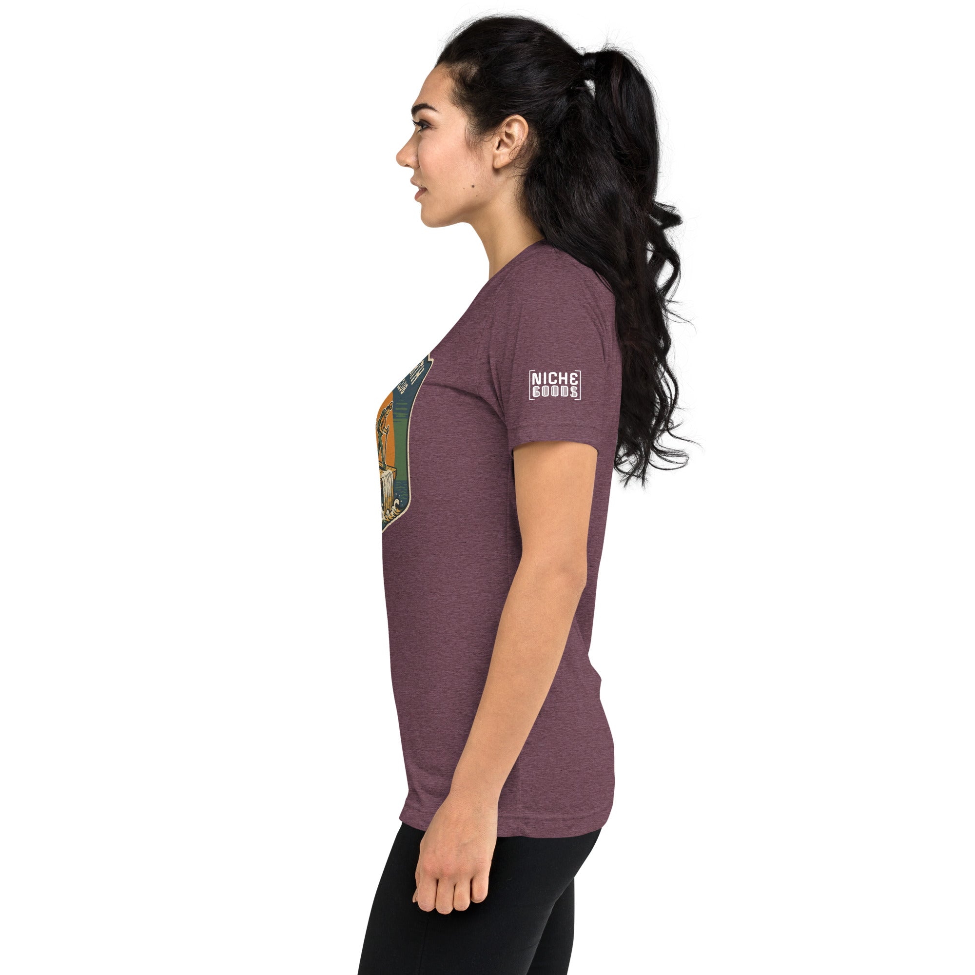 Flat Earth Hiking Club T-shirt- funny tshirt by Niche Goods