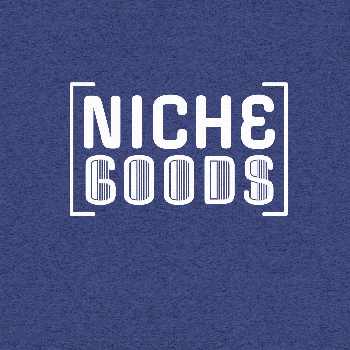 NICHE GOODS White Barcode Logo Shirt- funny tshirt by Niche Goods