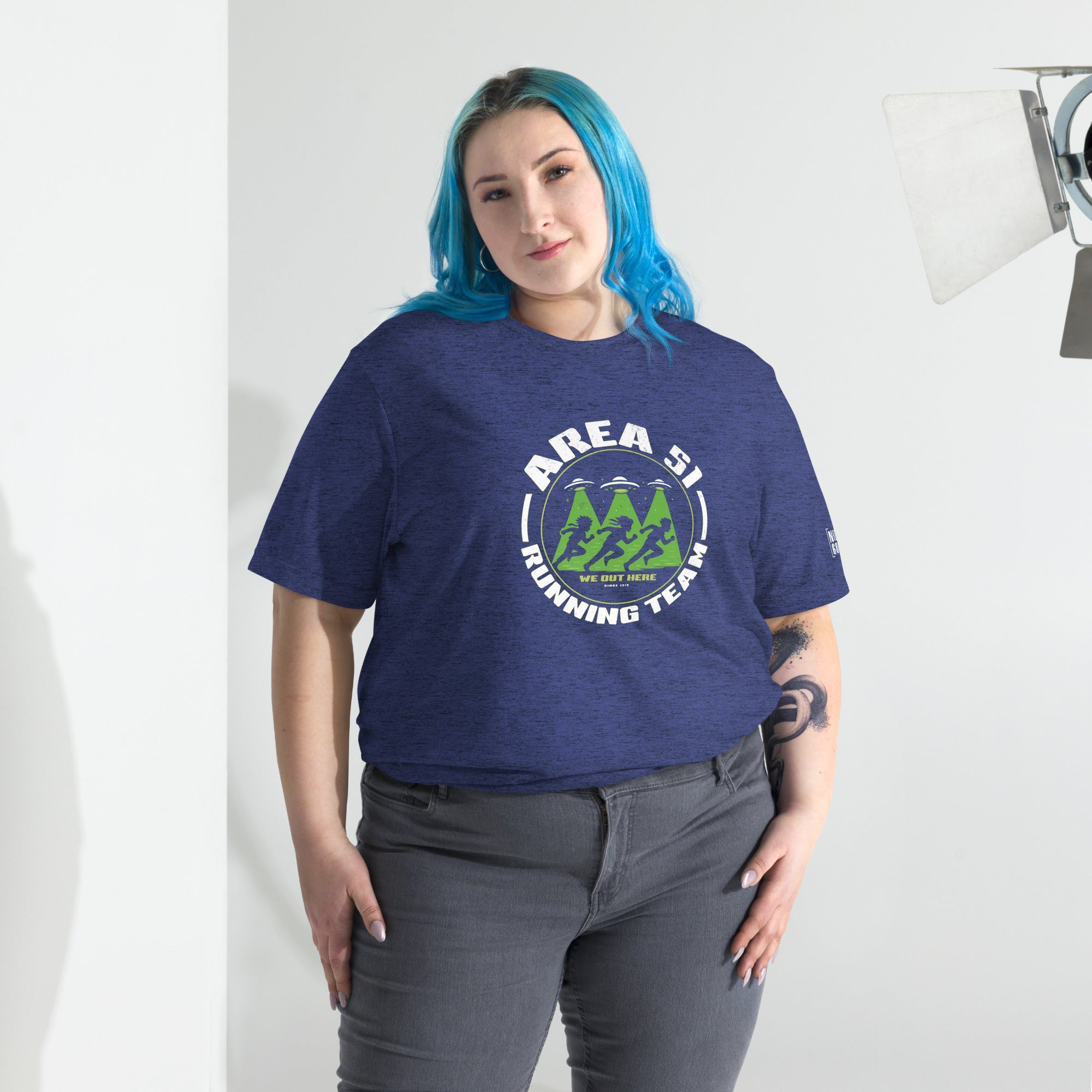 Area 51 Running Team T-Shirt- funny tshirt by Niche Goods
