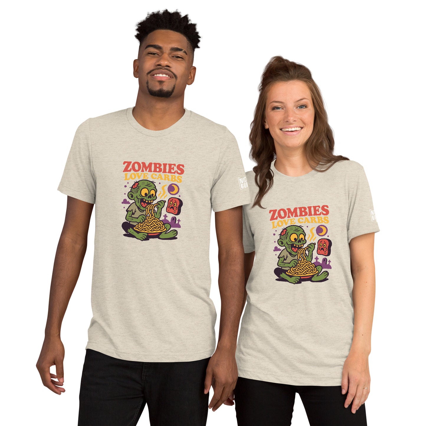 Zombies Love Carbs T-Shirt- funny tshirt by Niche Goods