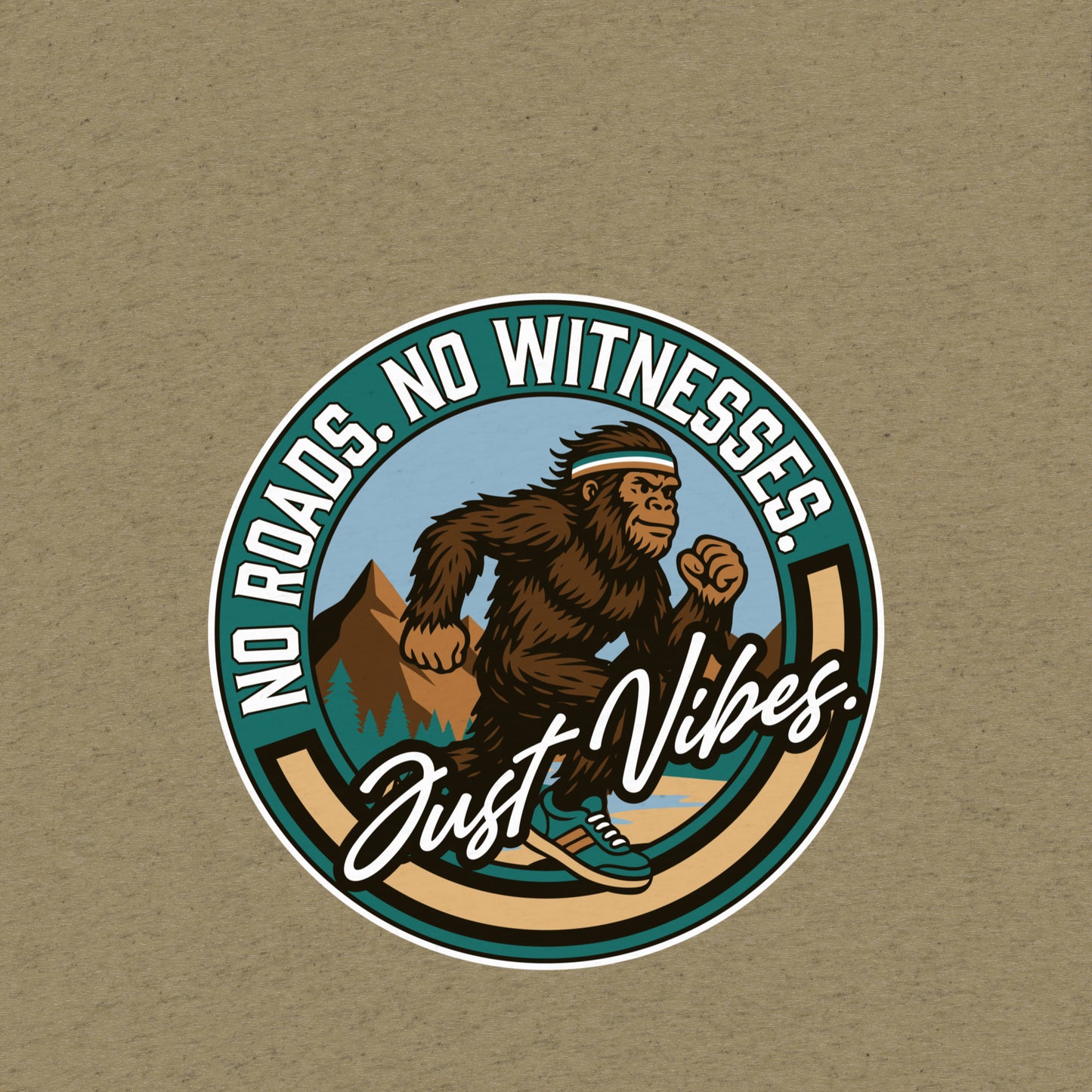Bigfoot Running Club T-Shirt- funny tshirt by Niche Goods