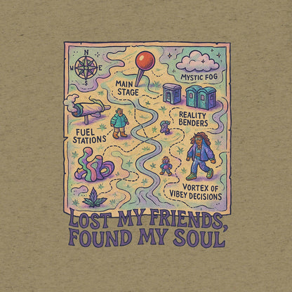 Lost My Friends, Found My Soul- funny tshirt by Niche Goods