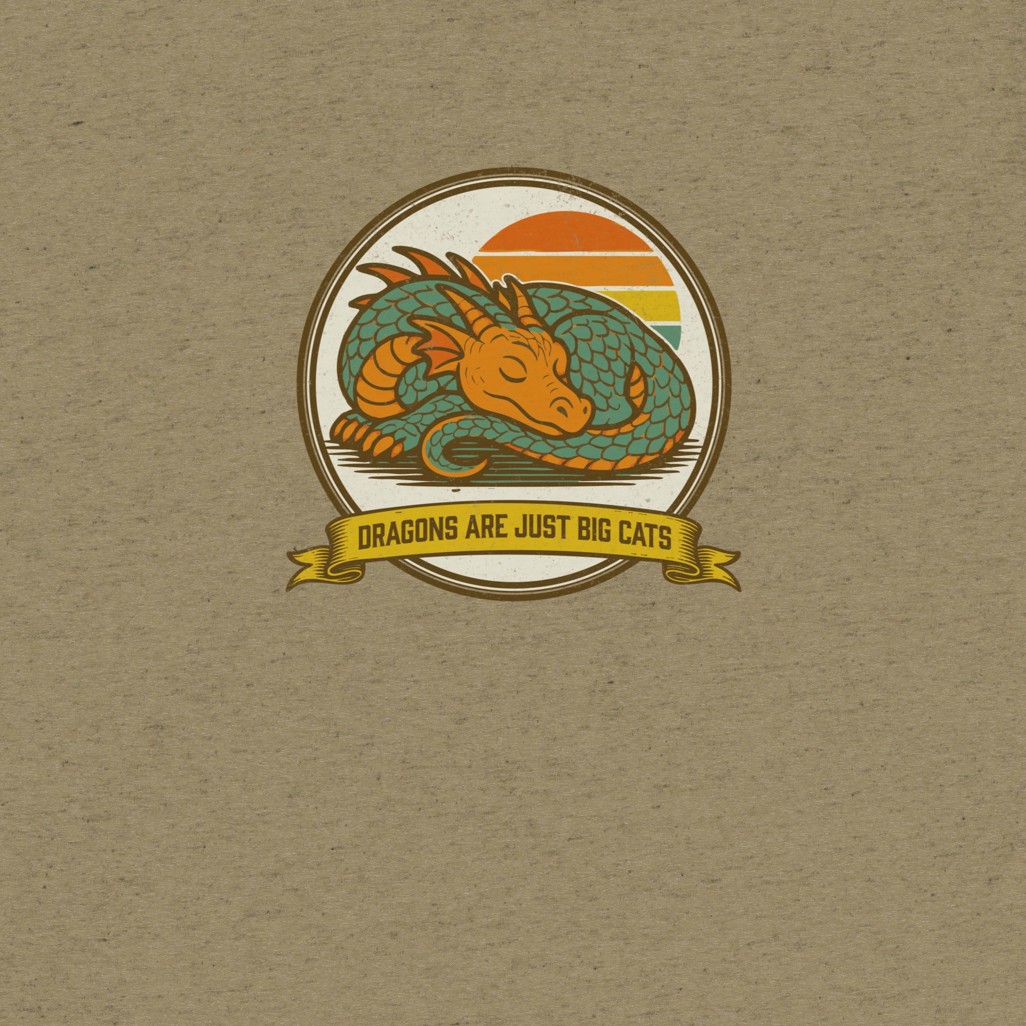 Dragons are Just Big Cats T-Shirt- funny tshirt by Niche Goods