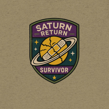 Saturn Return Survivor T-Shirt- funny tshirt by Niche Goods