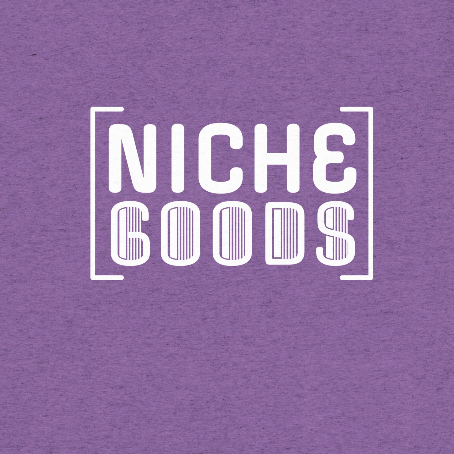 NICHE GOODS White Barcode Logo Shirt- funny tshirt by Niche Goods