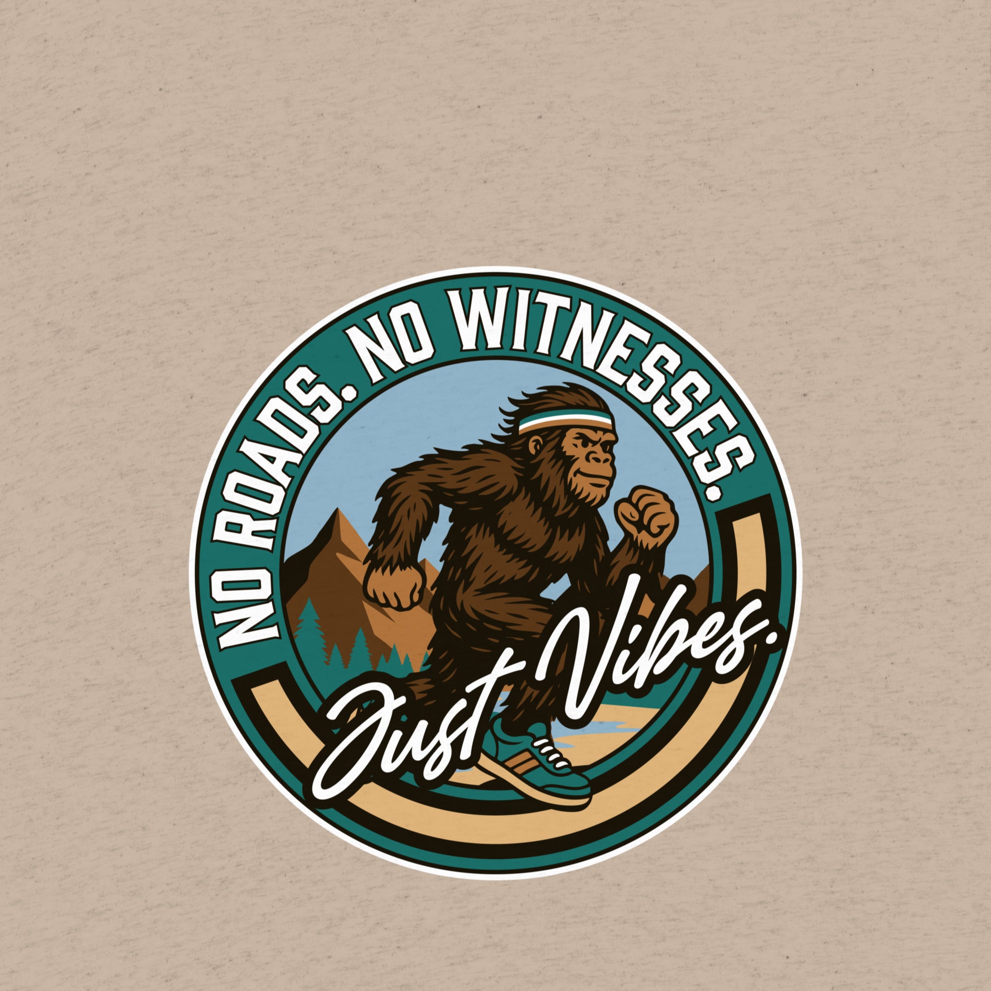 Bigfoot Running Club T-Shirt- funny tshirt by Niche Goods