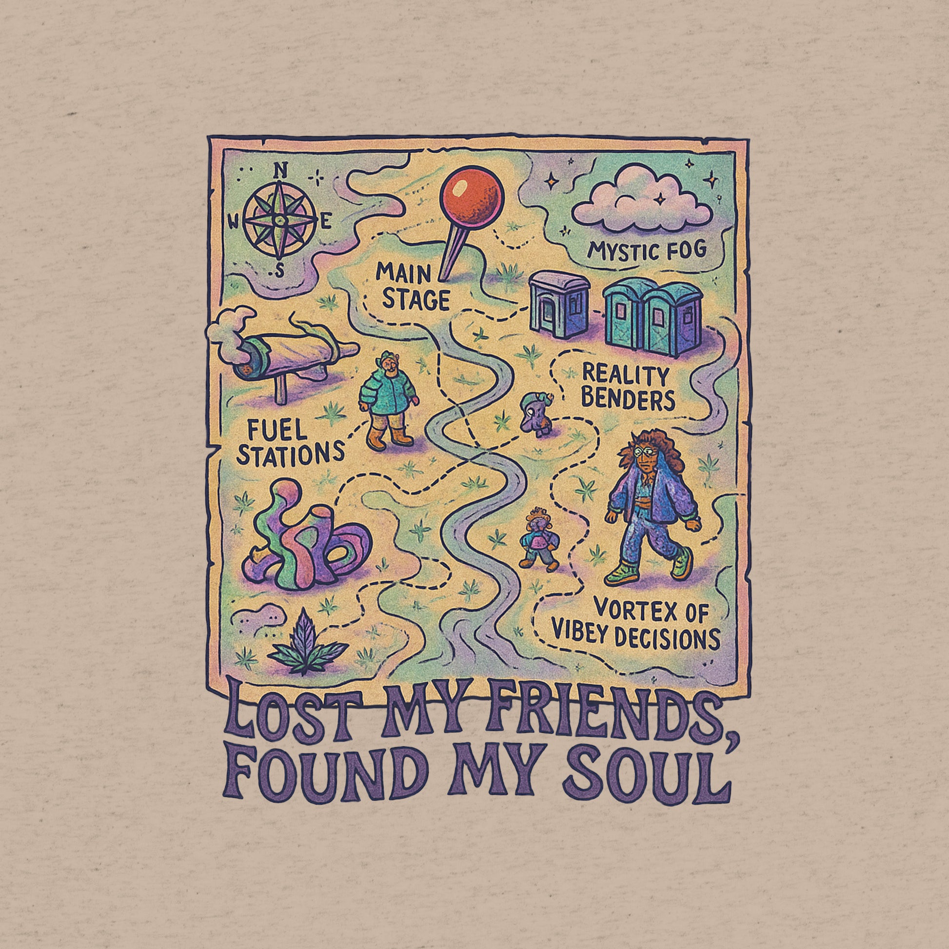 Lost My Friends, Found My Soul- funny tshirt by Niche Goods