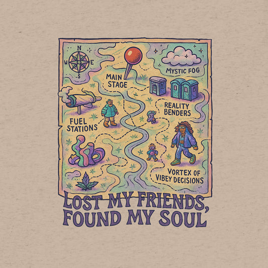 Lost My Friends, Found My Soul- funny tshirt by Niche Goods